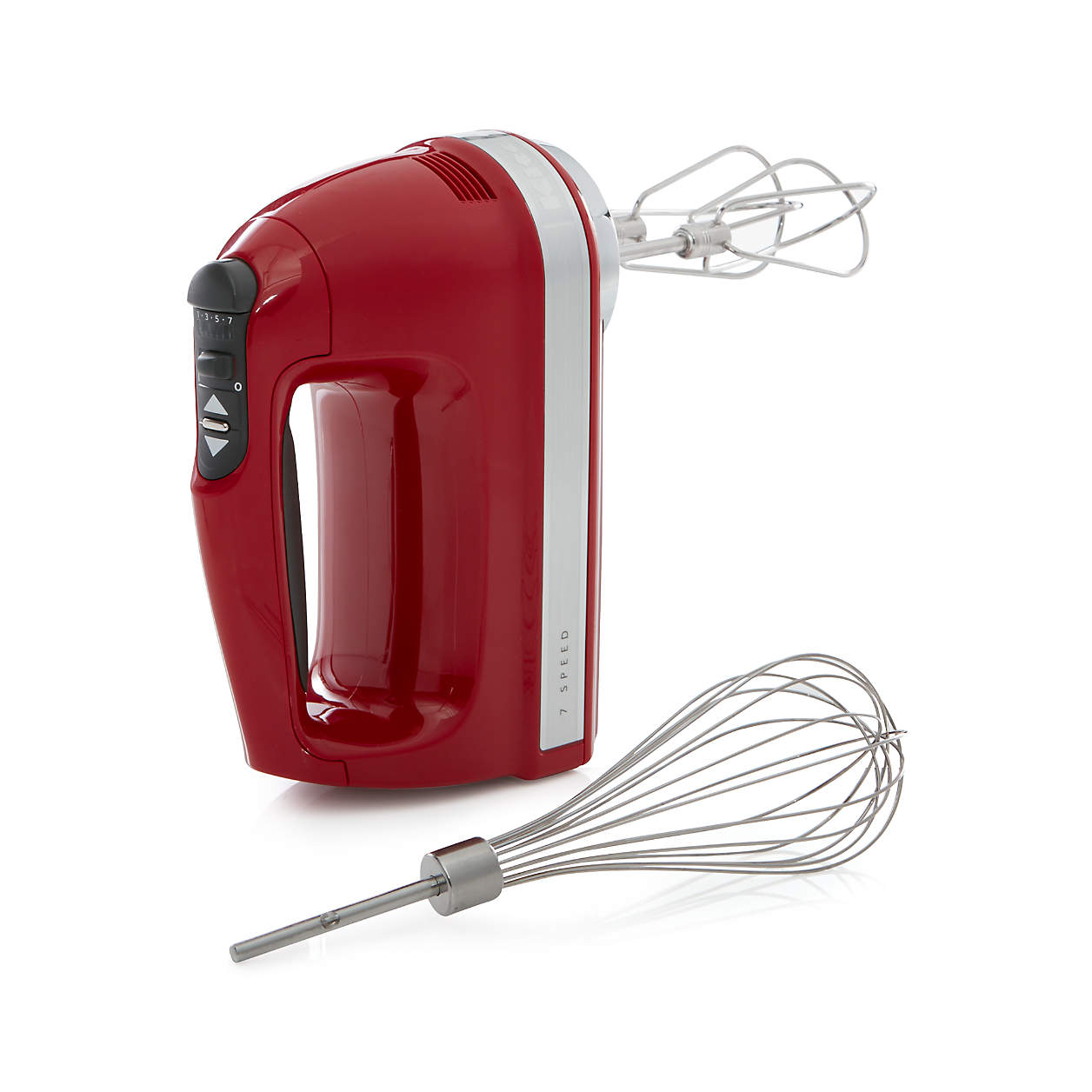 KitchenAid Empire Red 7Speed Electric Hand Mixer + Reviews Crate