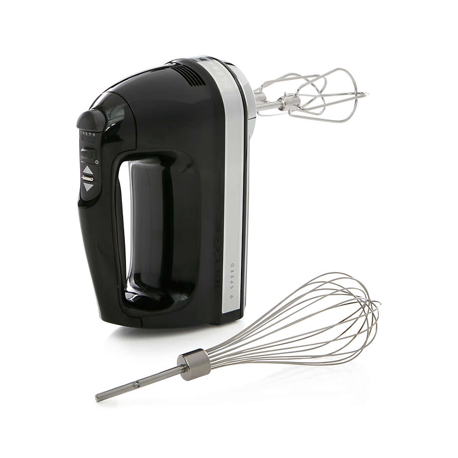 KitchenAid - Cordless 7 Speed Hand Mixer - Onyx Black