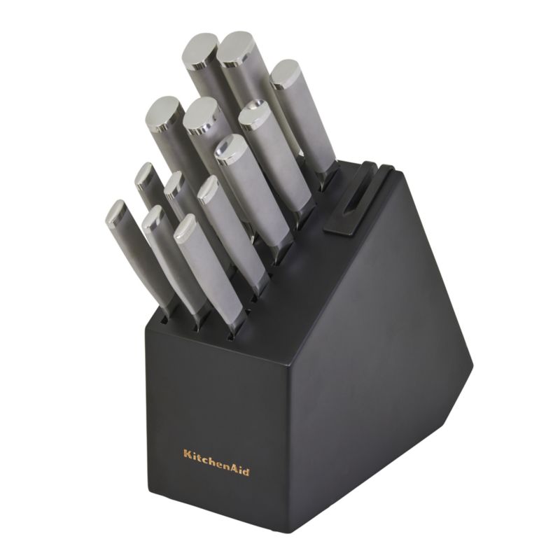 KitchenAid Stainless Steel Slim Two-Toned 15-Piece Knife Block Set - image 2 of 4