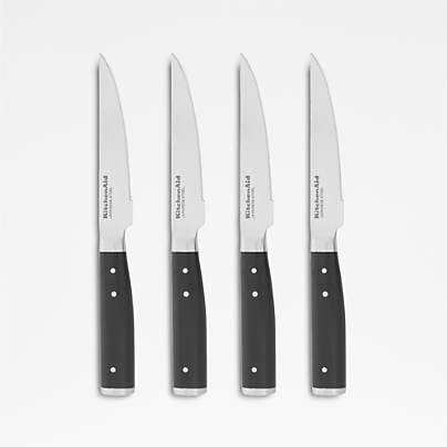 KitchenAid ® Gourmet 4-Piece Black Steak Knife Set