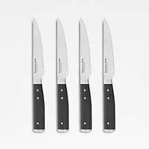 KitchenAid Gourmet 4-Piece Black Steak Knife Set