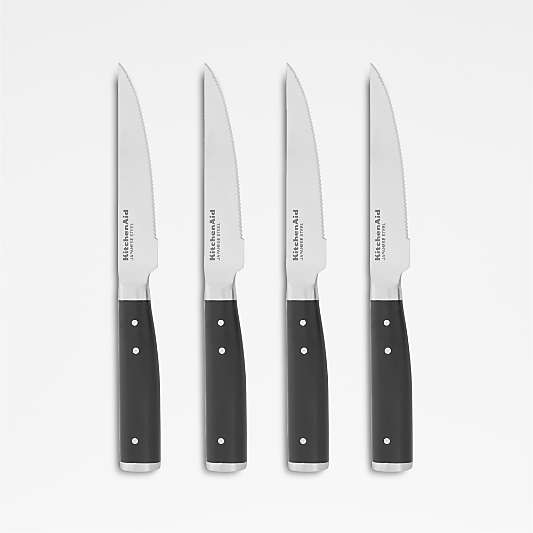 KitchenAid ® Gourmet 4-Piece Black Steak Knife Set