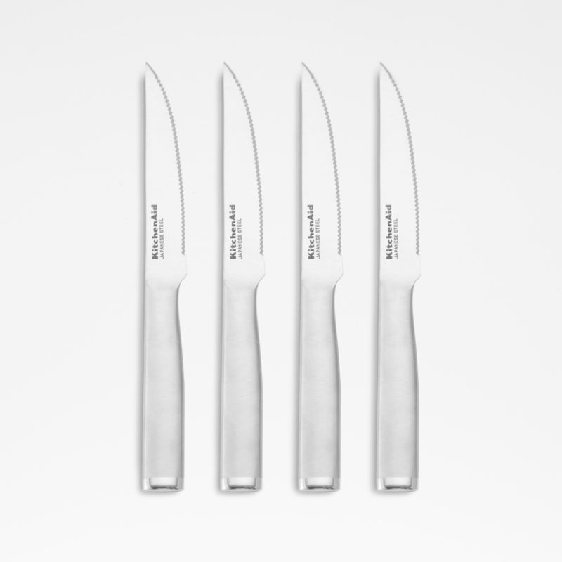 Ronco 4 Piece Steak Knife Set,Stainless-Steel Serrated Blades, Full-Tang  Knives, 1 unit - Kroger