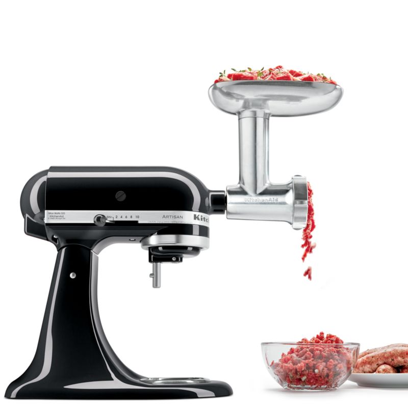 Meat Grinder & Slicer Shredder Attachments for KitchenAid Stand Mixer, Meat  Grinder with Sausage Stuffer Tubesand and Slicer