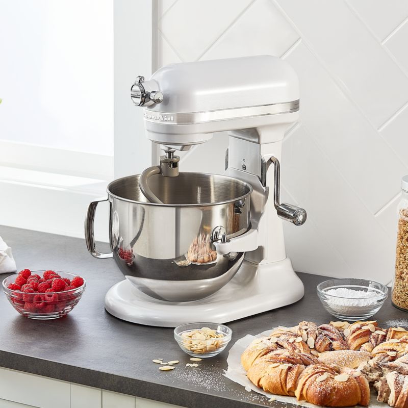 KitchenAid Pro Line Series Frosted Pearl White 7-Quart Bowl-Lift Stand ...