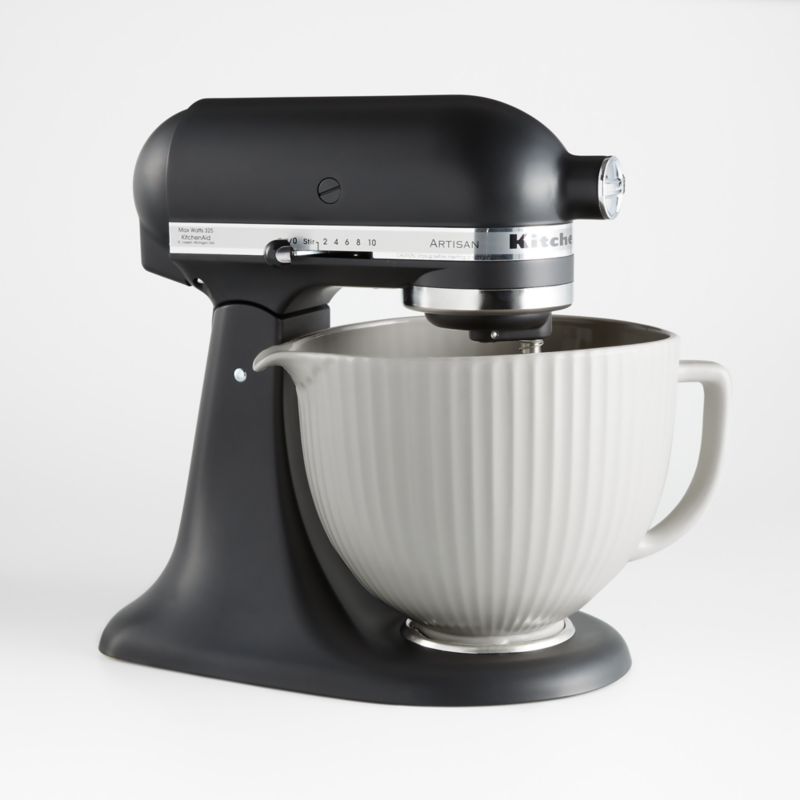 KitchenAid ® Stand Mixer Classic Column White 5-Qt. Ceramic Mixing Bowl with Spout