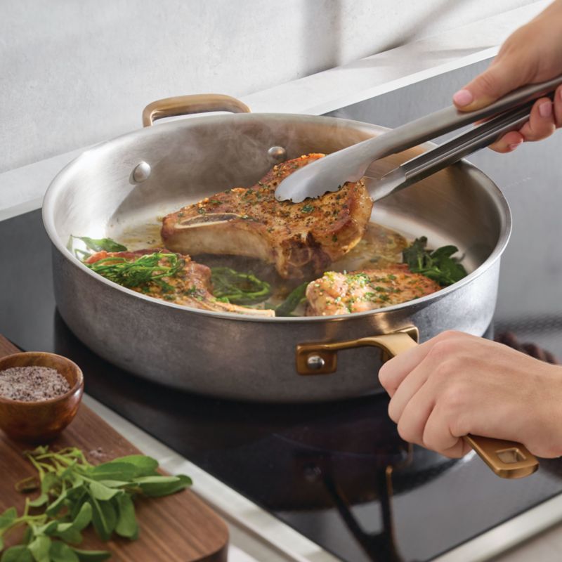 KitchenAid ® Stonewash Stainless Steel 5-Ply Clad 10-Piece Cookware Set - image 6 of 10