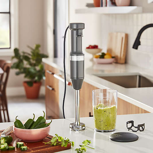 KitchenAid ® Matte Grey Variable Speed Corded Immersion Hand Blender