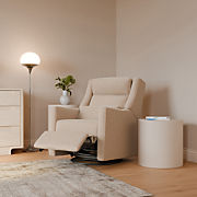 Babyletto Kiwi Plus Chai Shearling Nursery Electronic Swivel Glider Power Recliner with Adjustable Headrest