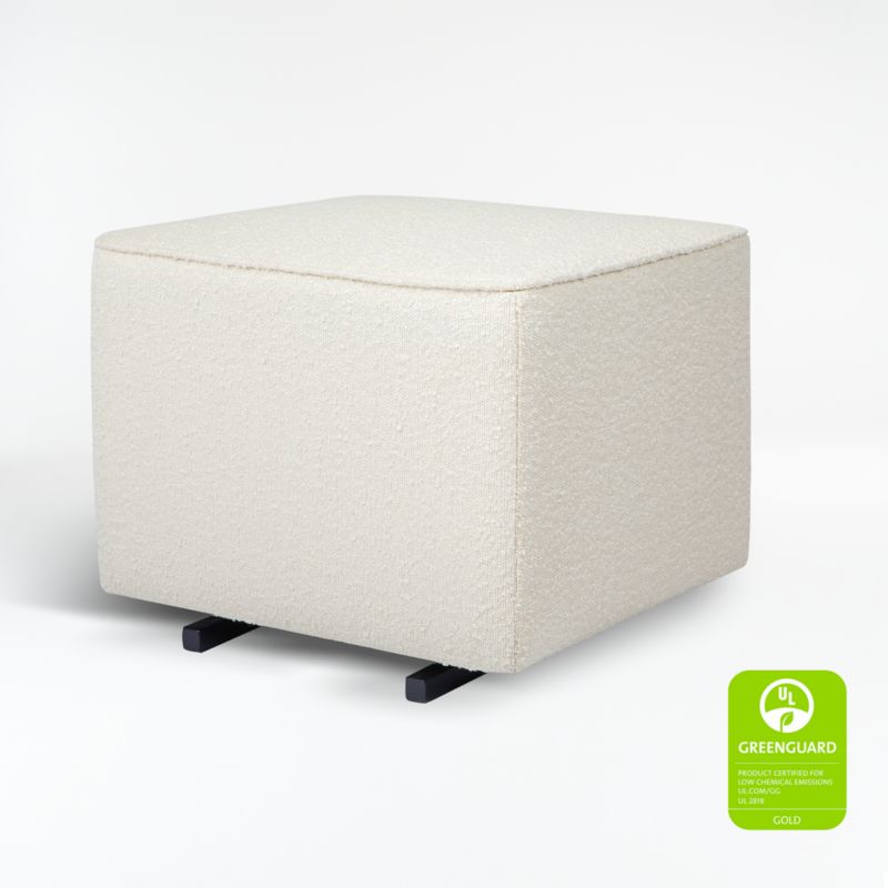 Babyletto Kiwi Ivory Boucle Nursery Gliding Ottoman - image 3 of 7