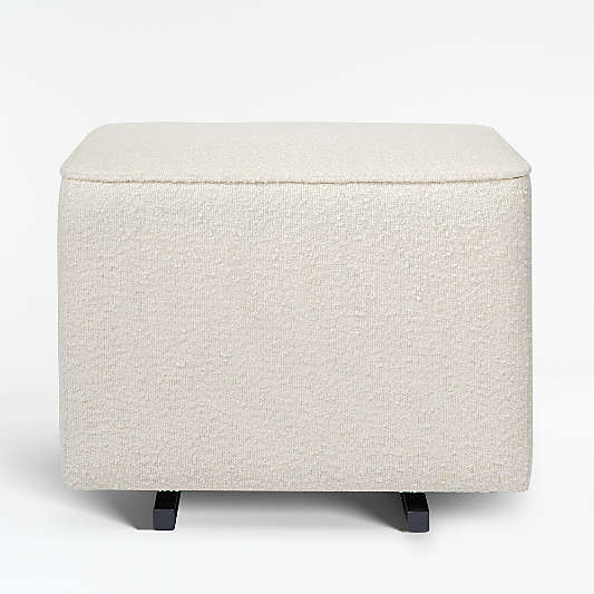 Babyletto Kiwi Ivory Boucle Nursery Gliding Ottoman