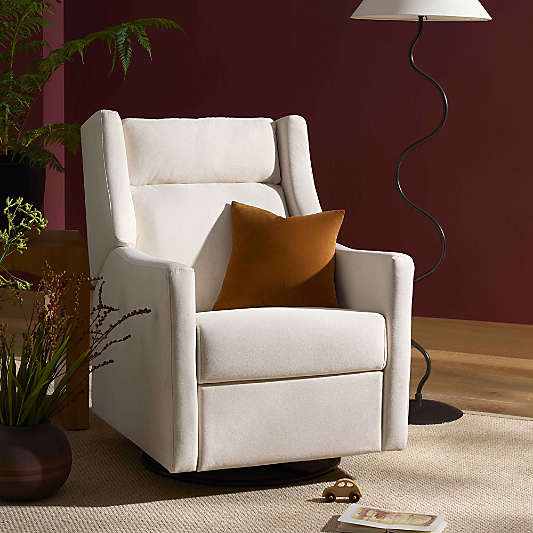 Babyletto Kiwi Plus Cream Nursery Swivel Glider Recliner Chair