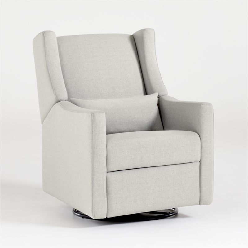 Babyletto Kiwi Grey Nursery Power Recliner in Eco-Performance Fabric