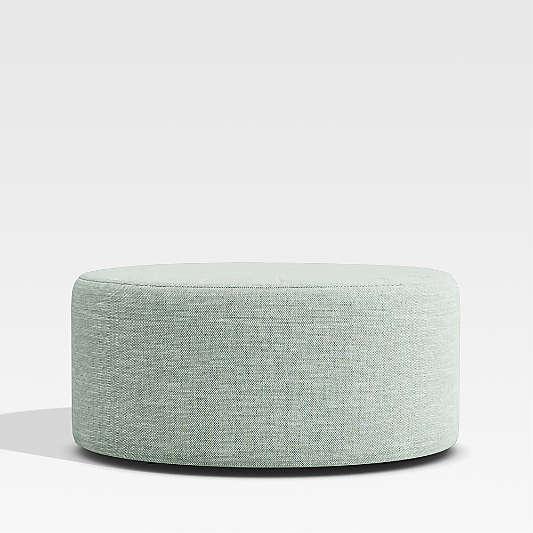 Kline Fog Round Outdoor Upholstered Ottoman