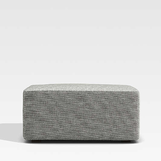 Kline Mink Square Outdoor Upholstered Ottoman