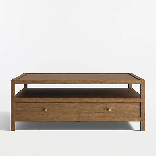 Keane Driftwood 45" Square Storage Coffee Table