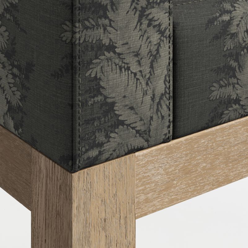 Keane 70" Weathered Natural Wood Upholstered Bench - image 6 of 7