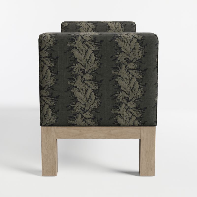 Keane 54" Weathered Natural Wood Upholstered Bench - image 4 of 6