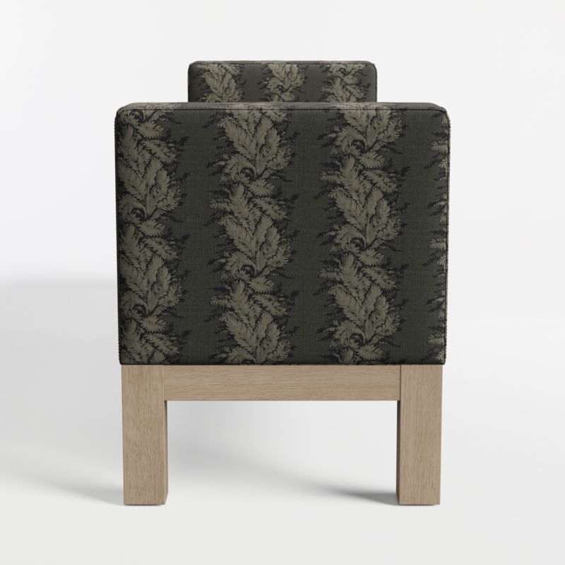 Keane 70" Weathered Natural Wood Upholstered Bench - image 5 of 7