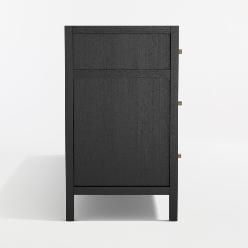Keane 84" Black Solid Wood 9-Drawer Dresser - image 4 of 10