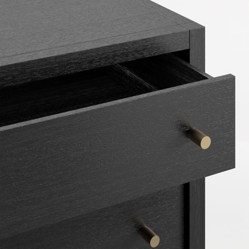 Keane 84" Black Solid Wood 9-Drawer Dresser - image 5 of 10
