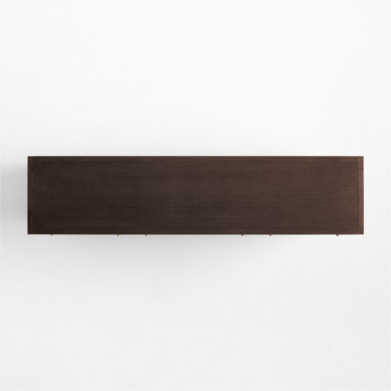 Keane 84" Solid Espresso Wood 9-Drawer Dresser - image 5 of 11