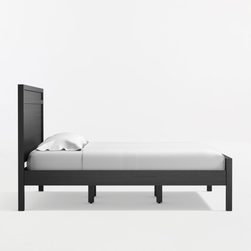 Keane Black Solid Wood California King Bed - image 5 of 12