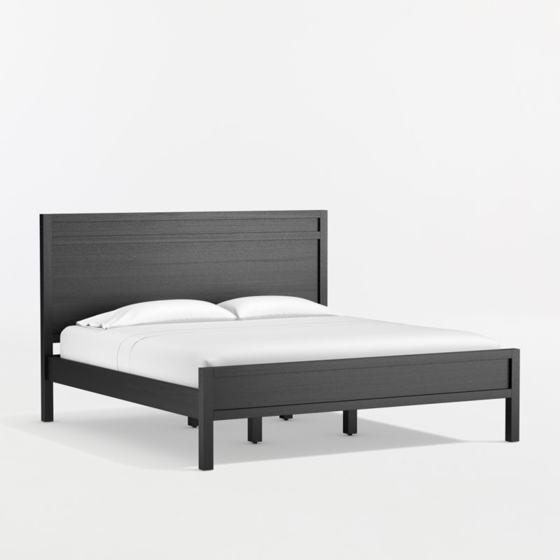 Keane Black Solid Wood California King Bed - image 4 of 12