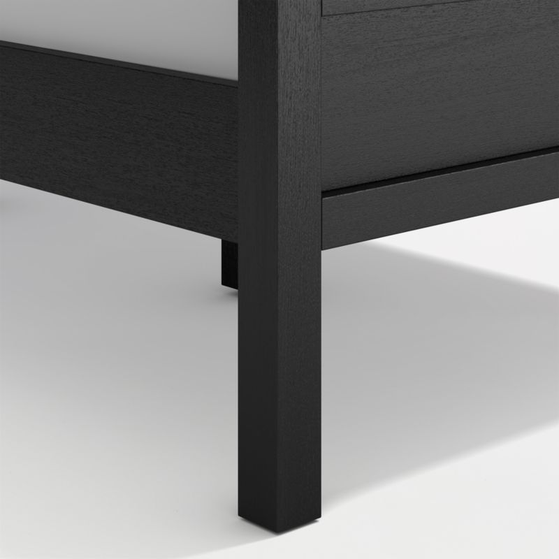 Keane Black Solid Wood Twin Bed - image 7 of 12