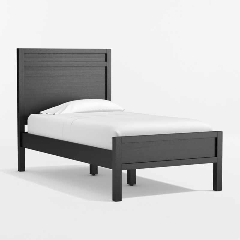 Keane Black Solid Wood Twin Bed - image 4 of 12