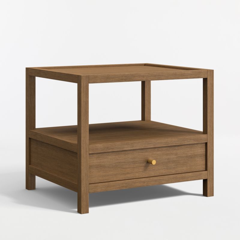 Keane Driftwood Rectangular 26" Storage End Table - image 2 of 7