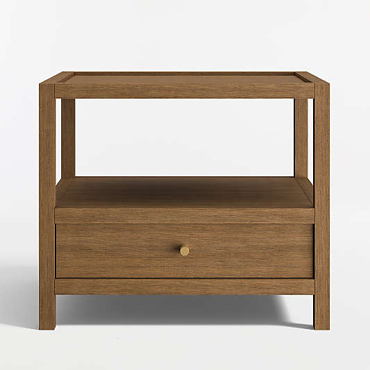 Keane Driftwood Rectangular 26" Storage End Table