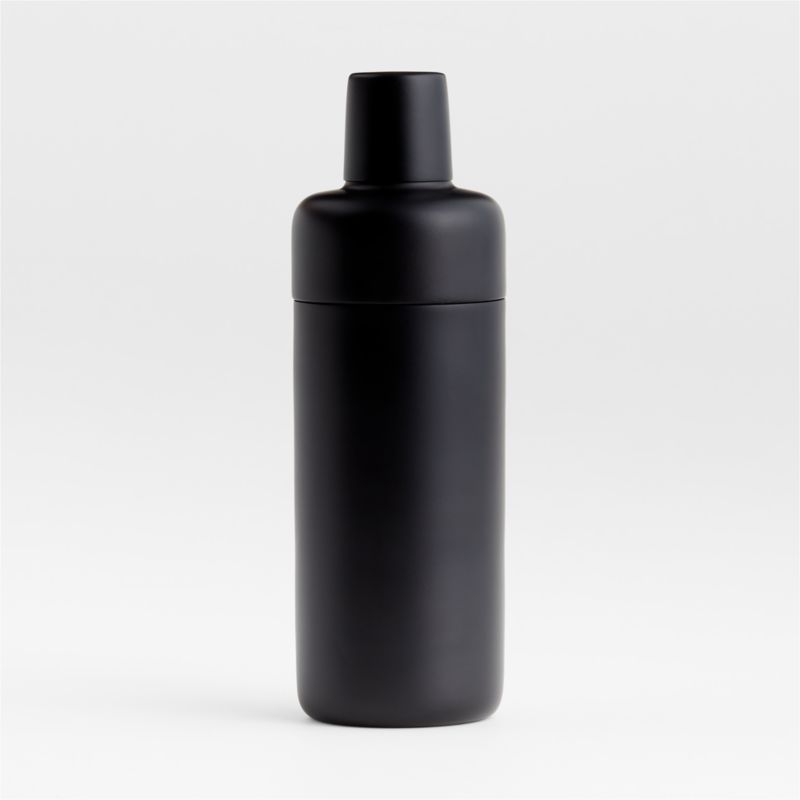 Knight Double-Wall Matte Black Stainless Steel Cocktail Shaker