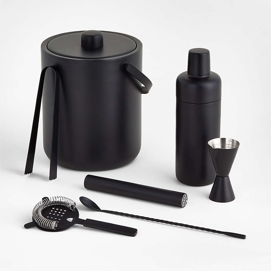 Cubed Double Wall Ice Bucket with Tongs - Two's Company