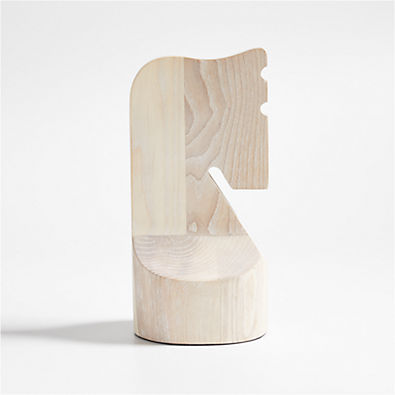 View Wood Knight Chess Piece Sculpture details