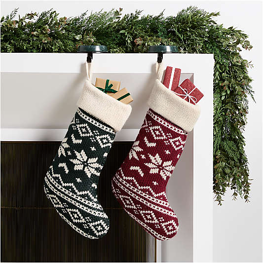 Knit Fair Isle Christmas Stockings