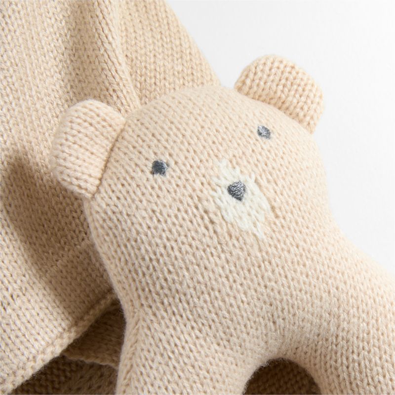 Bear Knit Lovey and Rattle Gift Set - image 6 of 9