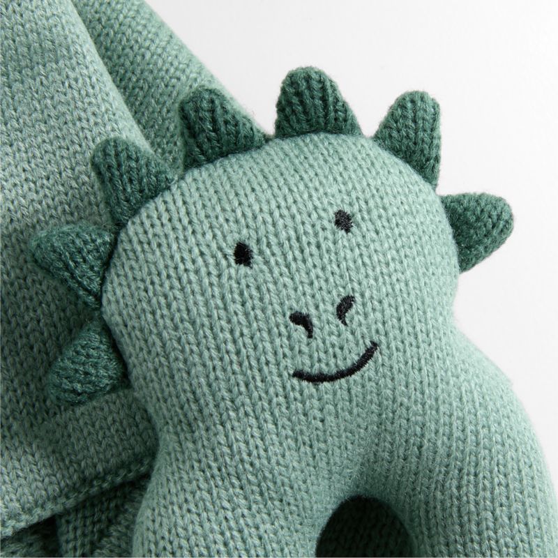 Dino Knit Lovey and Rattle Gift Set - image 3 of 5