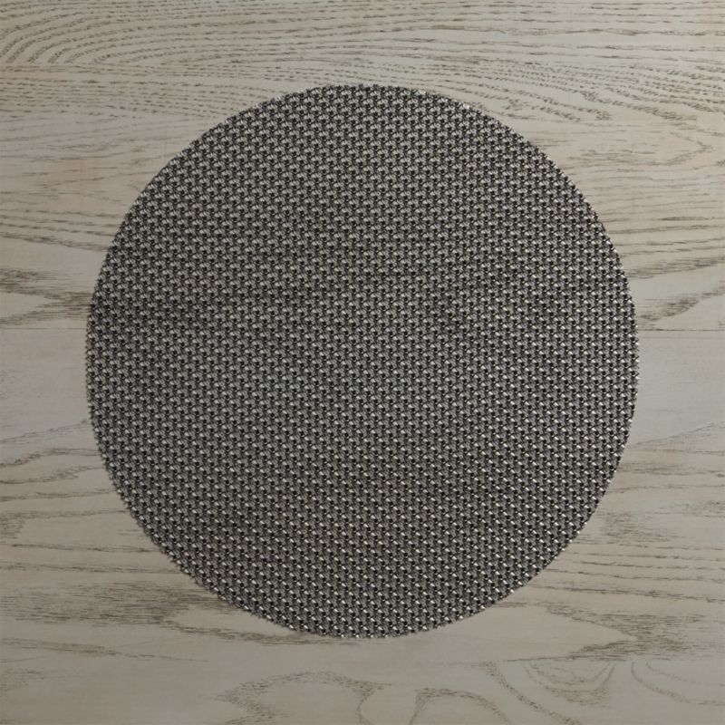 Chilewich ® Knitty Black Easy-Clean Vinyl Placemat