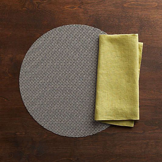 Chilewich ® Knitty Neutral Easy-Clean Vinyl Placemat