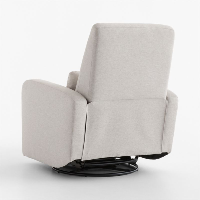 Kinney Beach Oat Tan Swivel Glider Power Recliner Nursery Chair - image 3 of 8