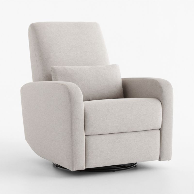 Kinney Beach Oat Tan Swivel Glider Power Recliner Nursery Chair - image 1 of 8