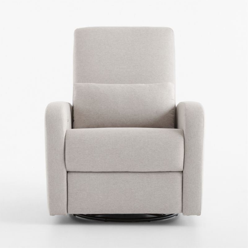 Kinney Beach Oat Tan Swivel Glider Power Recliner Nursery Chair - image 2 of 8