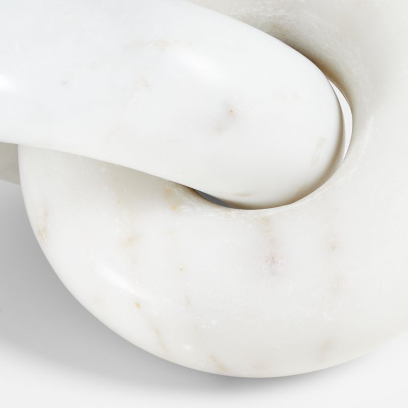 White Marble Knot 9" Sculpture - image 13 of 13