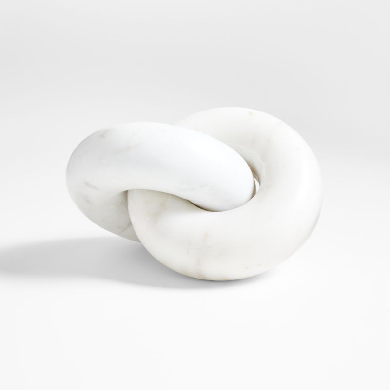 White Marble Knot 9" Sculpture - image 0 of 13