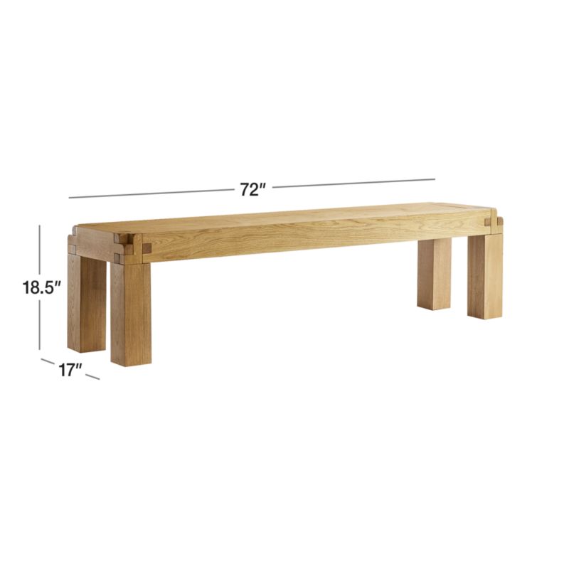 View Knot Rustic Dining Bench - image 3 of 13