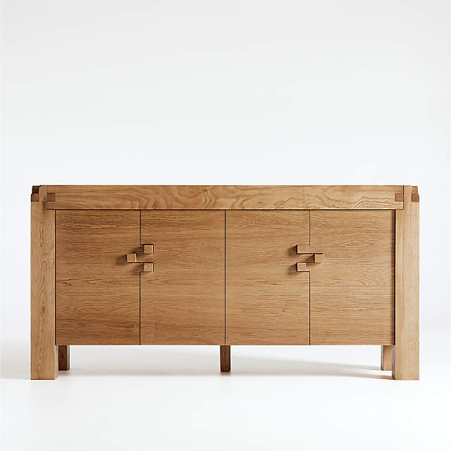 Crate & Barrel Geneva Black Wood Sideboard look-alike from