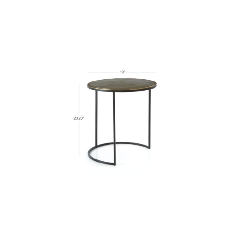 View Knurl Large Round Accent Table - image 2 of 9