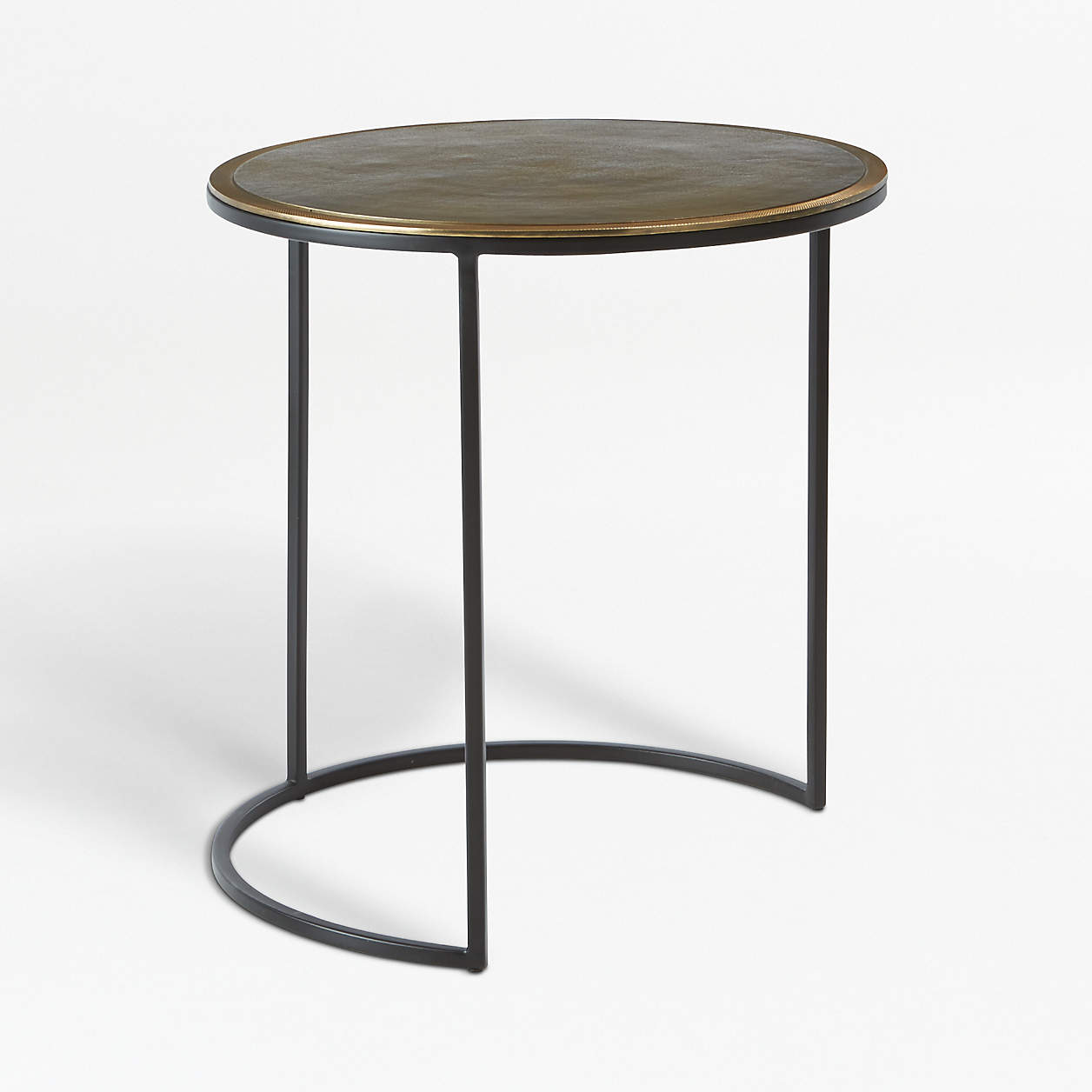 Knurl Large Round Accent Table + Reviews | Crate & Barrel
