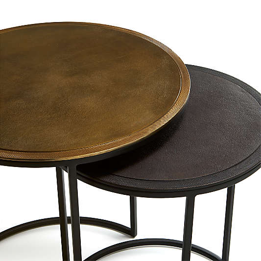 Knurl Large Round Accent Table